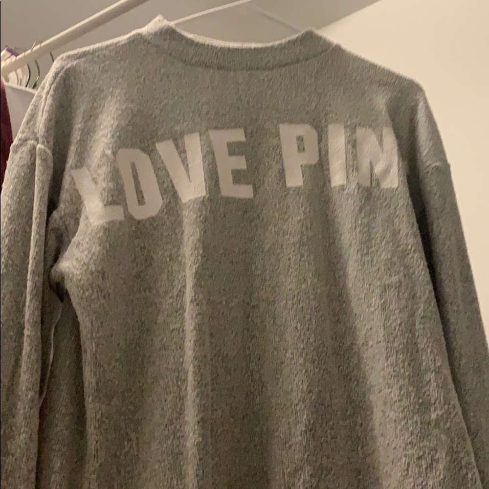 PINK mock neck sweatshirt!